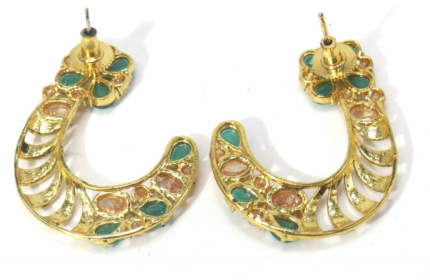 Jewelshingar Jewellery Gold Plated Diamond Earring For Women ( 61210PEJ )
