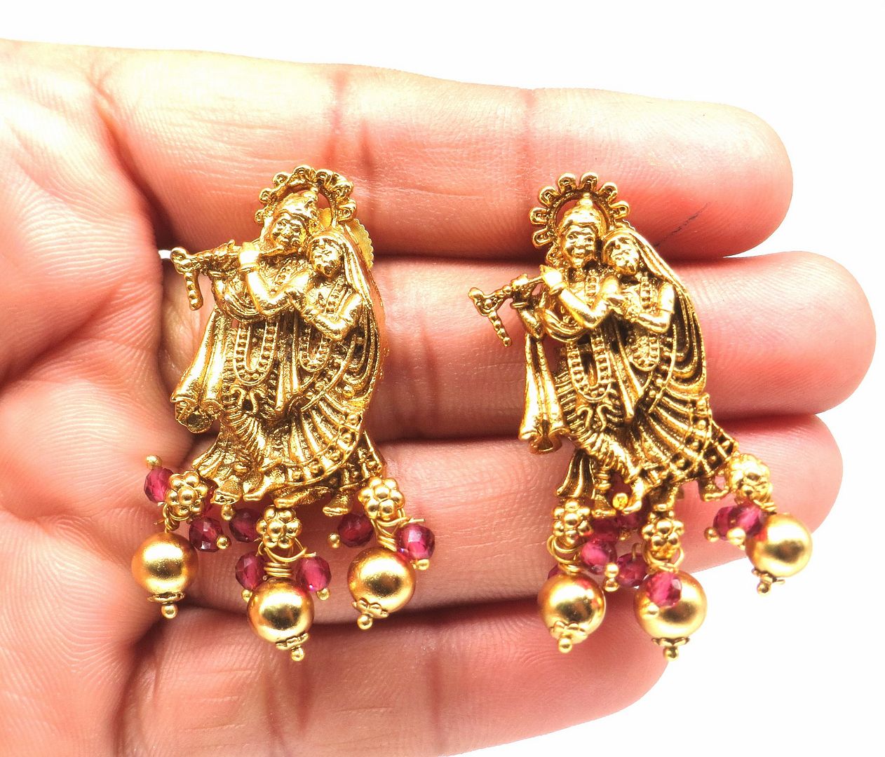 Jewelshingar Jewellery Fine Antique Polki Kundan Gold Plated Pink Colour Necklace For Women ( 61231AST )