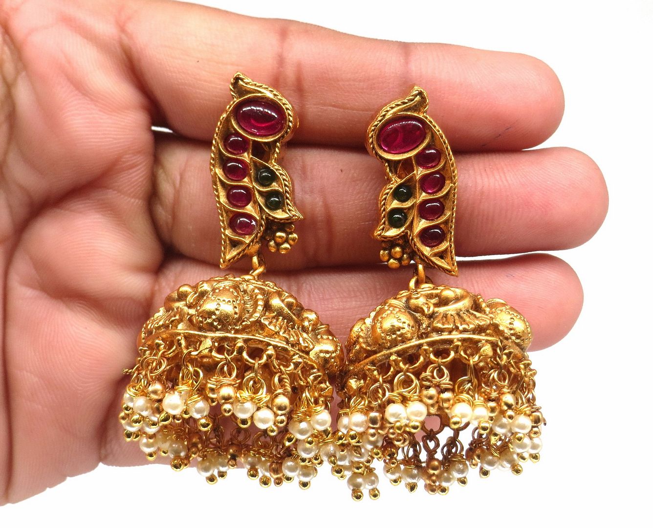 Jewelshingar Jewellery Fine Antique Polki Kundan Gold Plated Multi Colour Necklace For Women ( 61258AST )