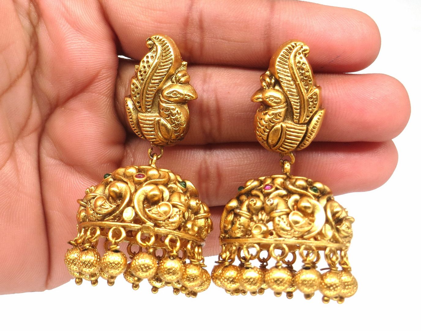 Jewelshingar Jewellery Fine Antique Polki Kundan Gold Plated Multi Colour Necklace For Women ( 61292AST )