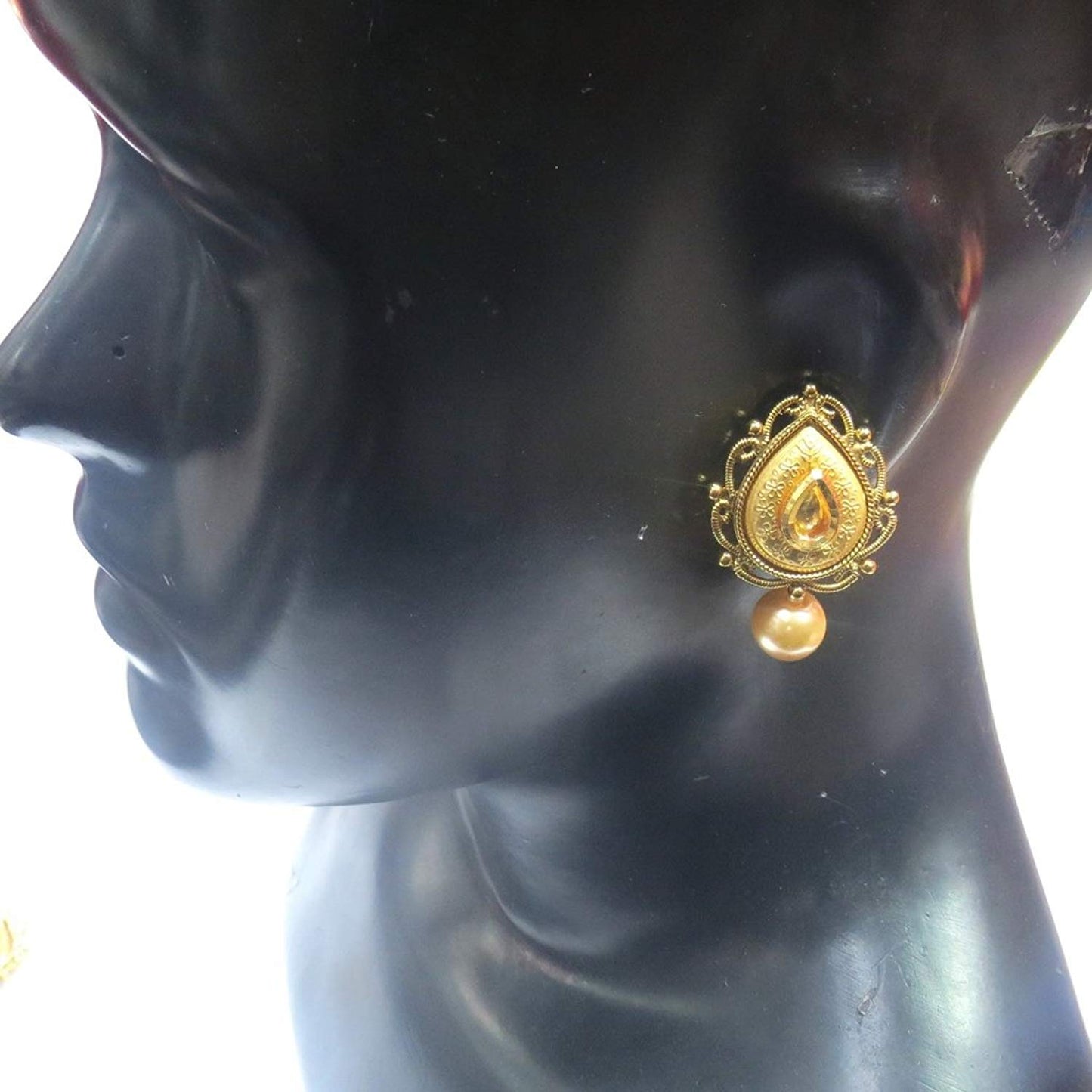 Jewelshingar Jewellery Antique Look Stud Earrings Earings For Women ( 37116-pe-studs )