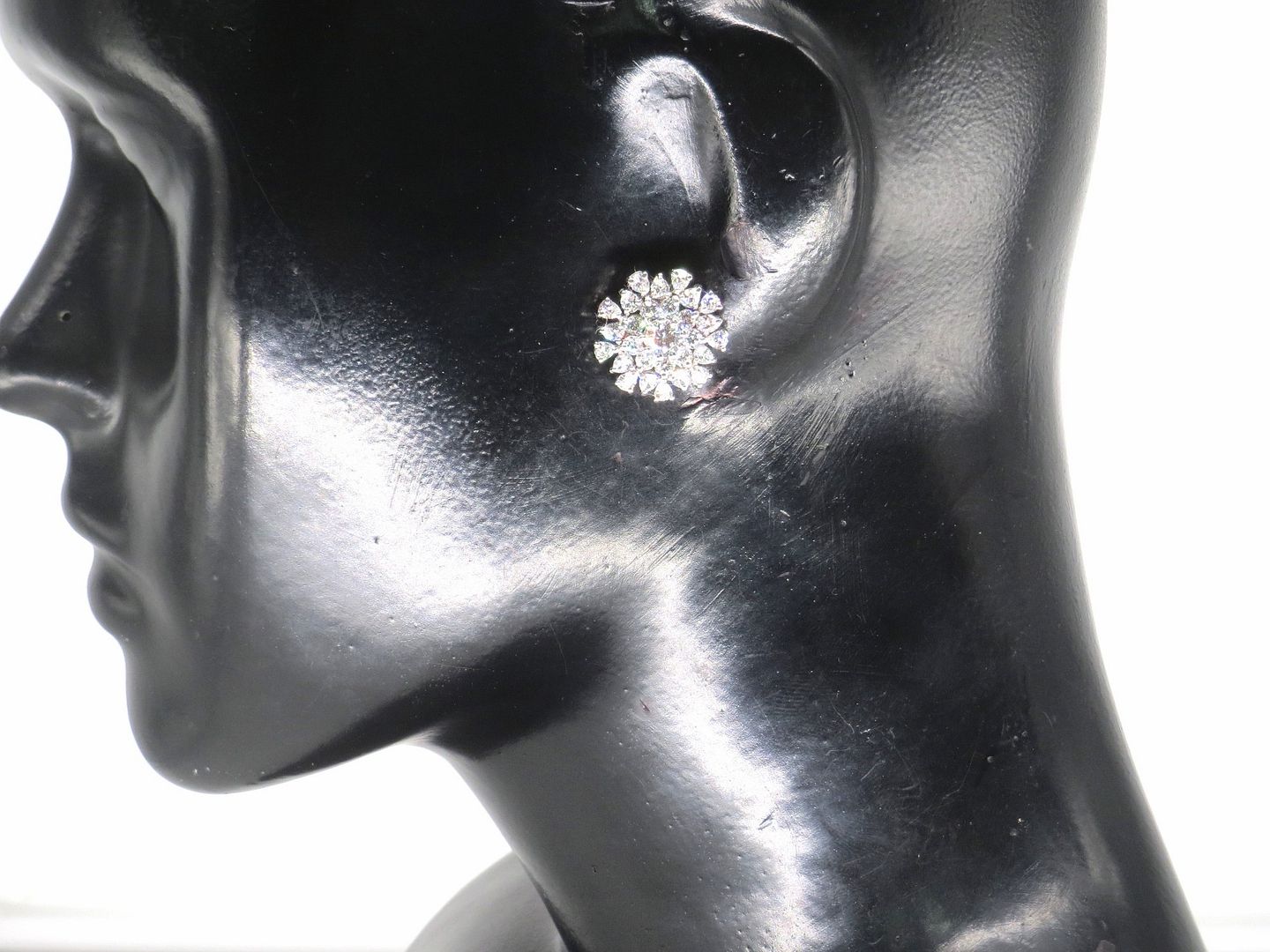 Jewelshingar Jewellery Silver Plated Diamond Earrings For Women ( 61377GJT )