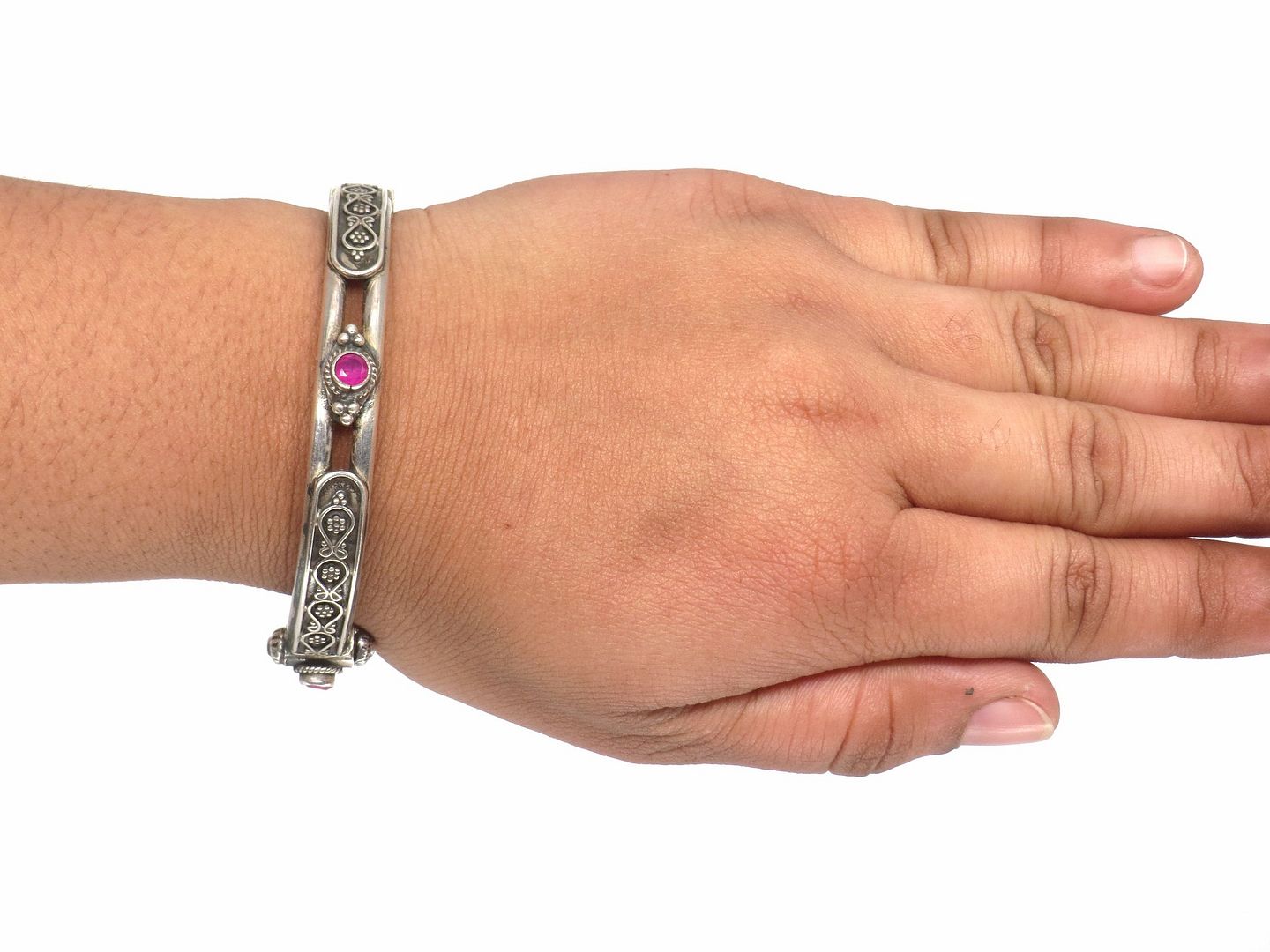 Jewelshingar Jewellery silver Plated Diamond Bracelets For Women ( 61482SSB )