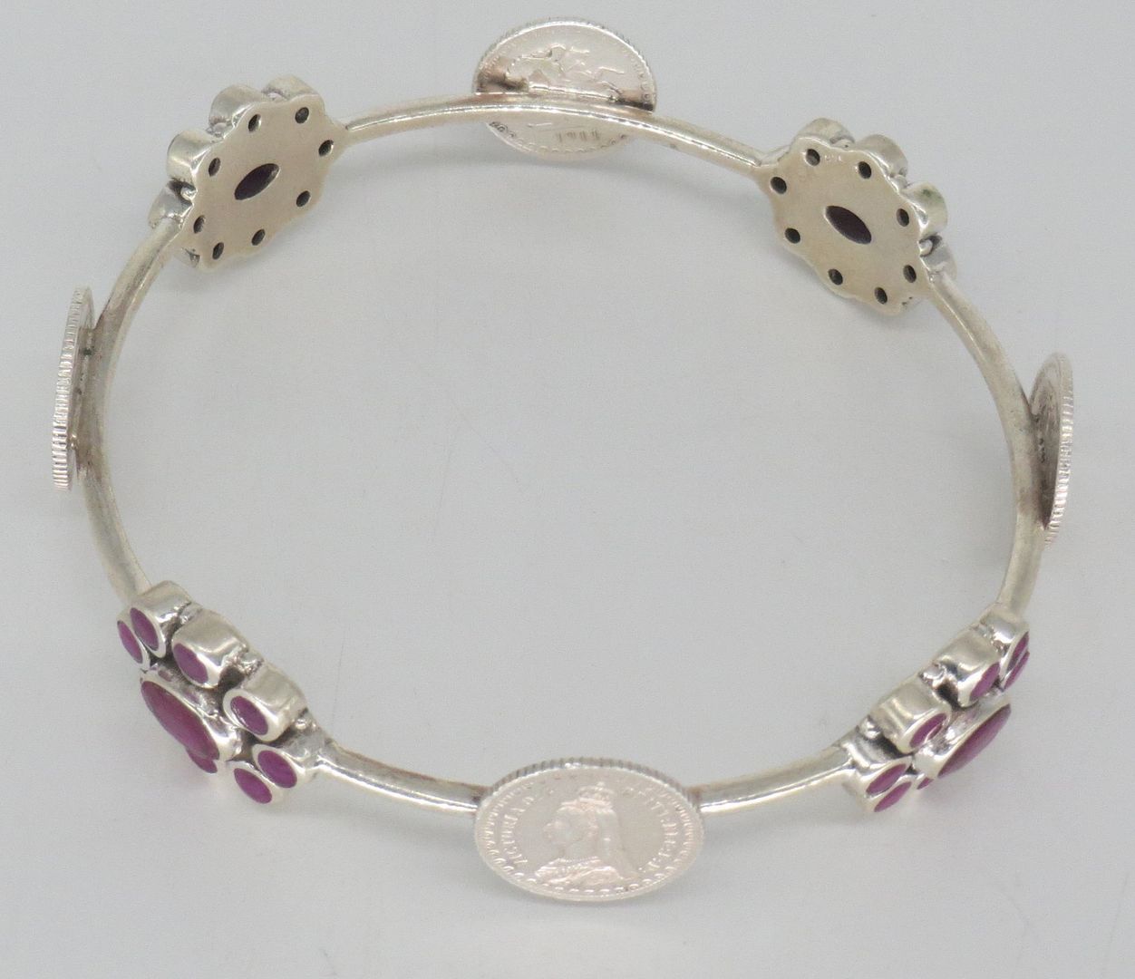 Jewelshingar Jewellery silver Plated Diamond Bracelets For Women ( 61489SSB )