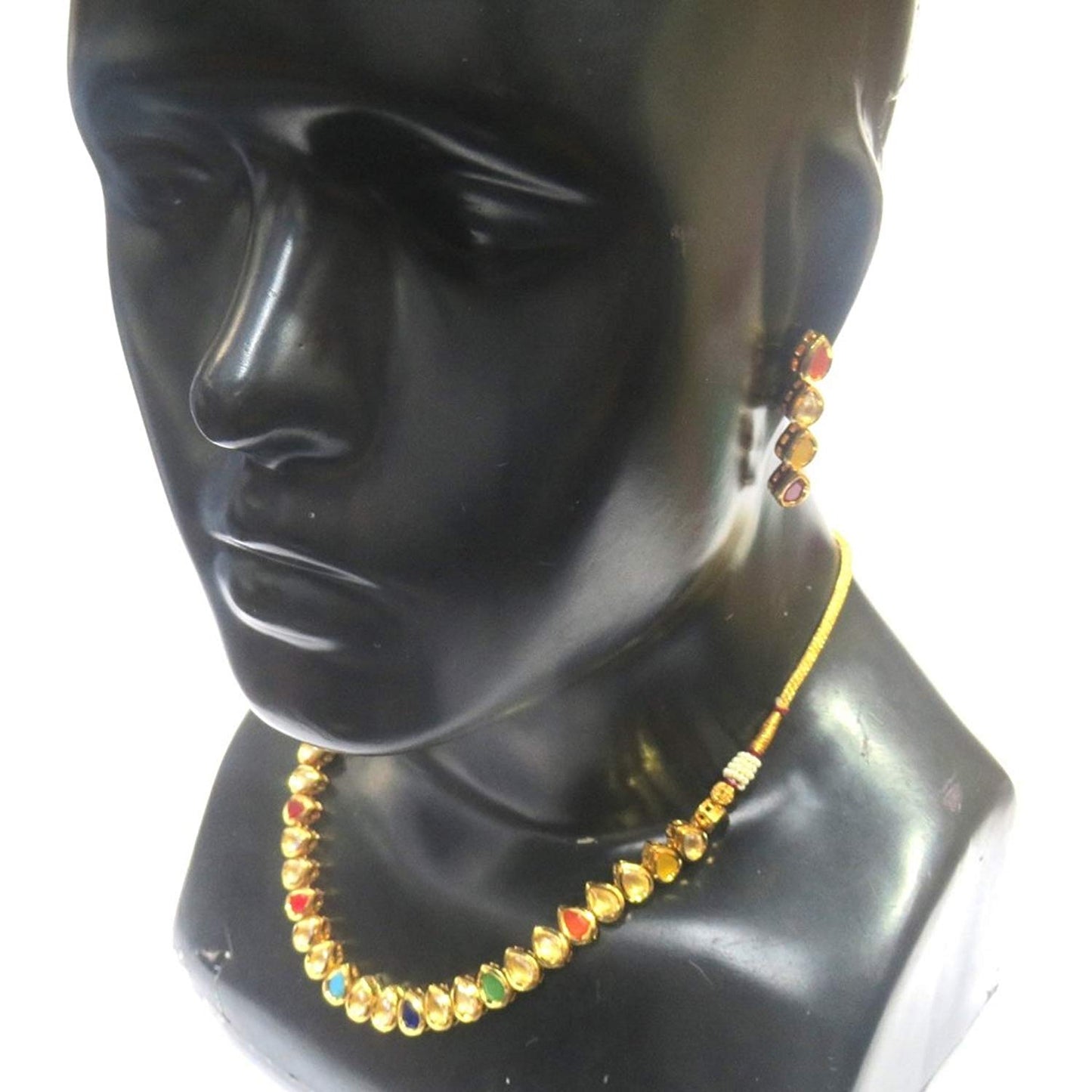 Jewelshingar Jewellery Fine Gold Plated Necklace For Women ( 36375-acs-multi )