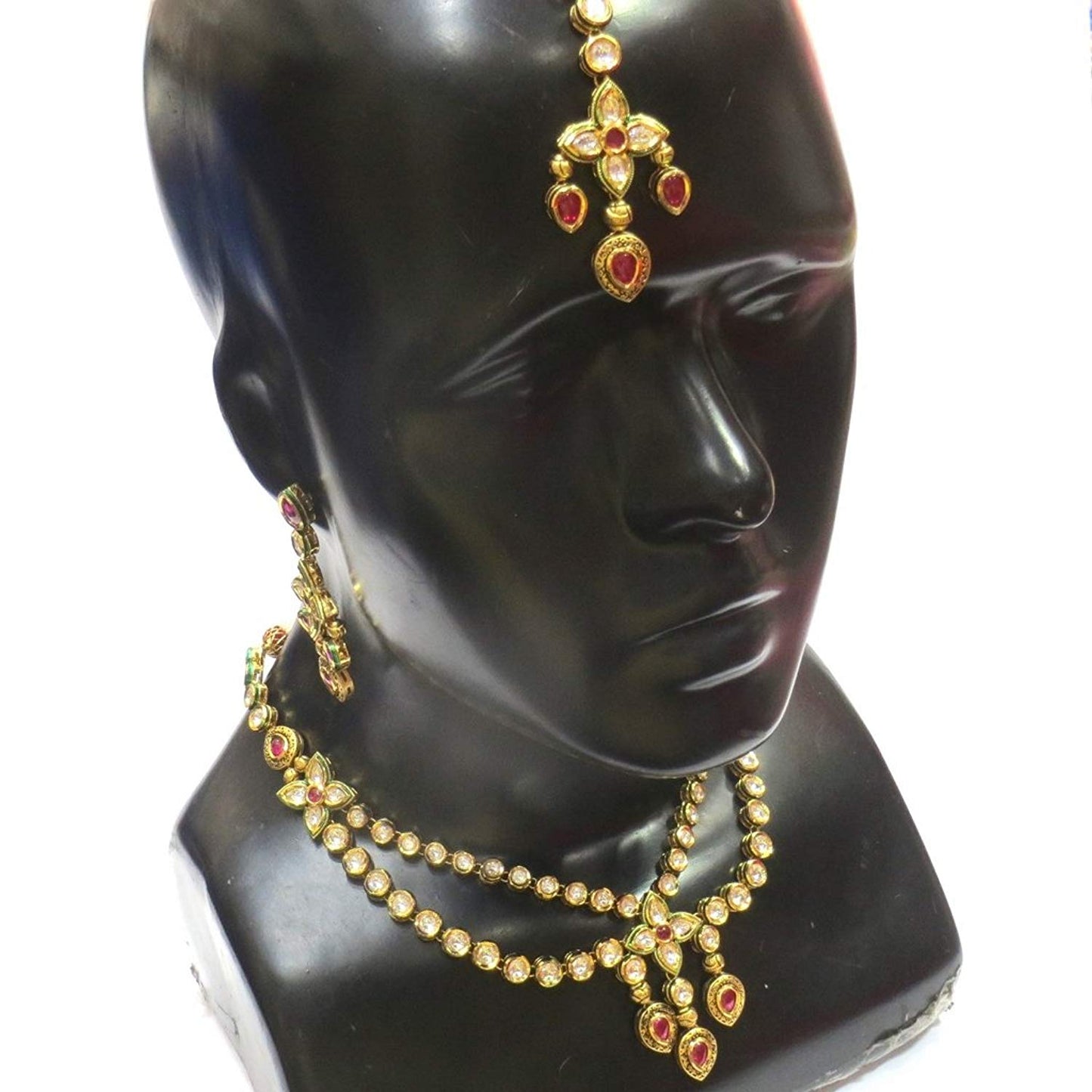 Jewelshingar Jewellery Exclusive Necklace For Women ( 37798-dcs-ruby )