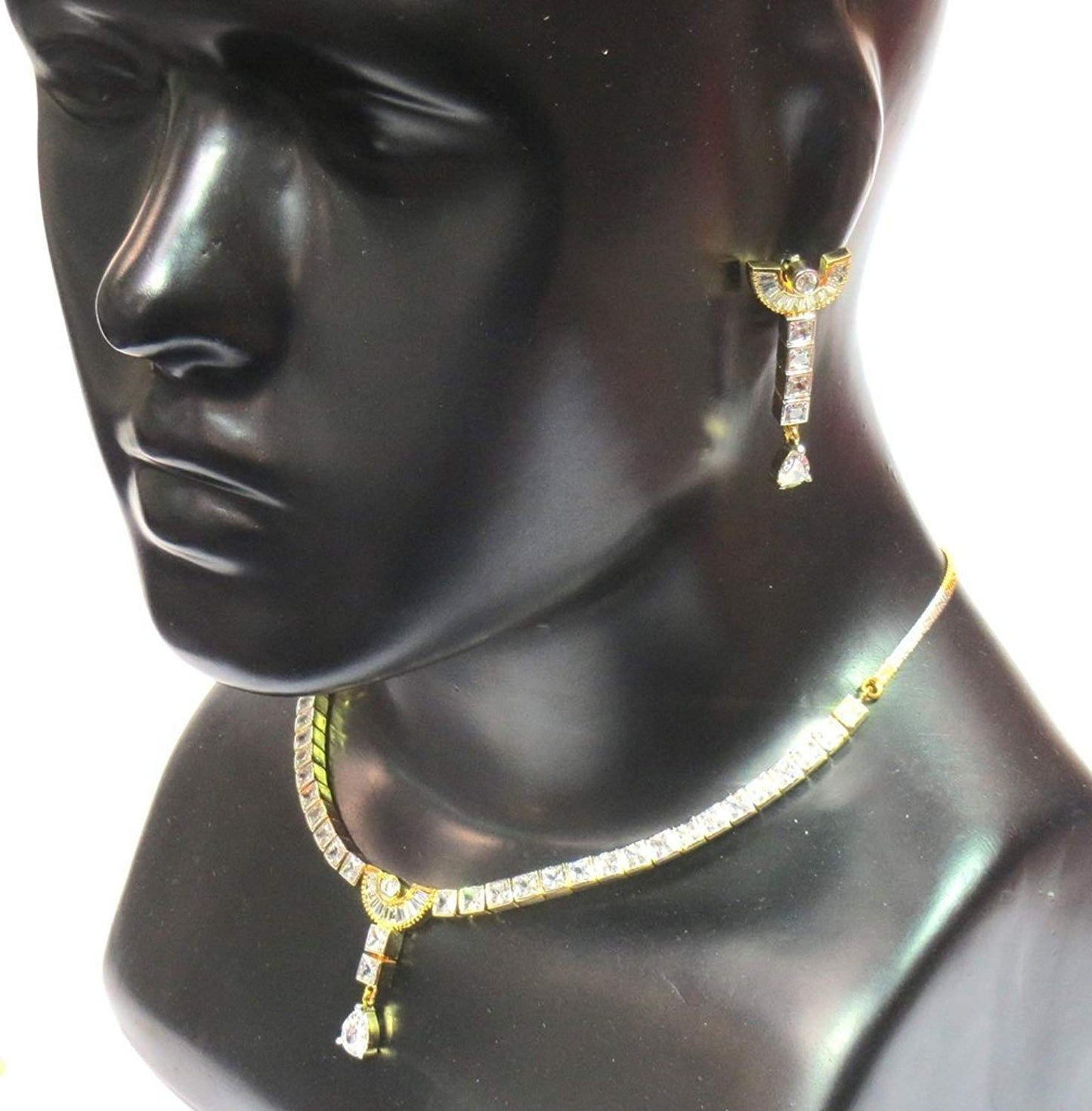Jewelshingar Jewellery Fine Quality Gold Plated Pendant Set For Women ( 26829-nad )