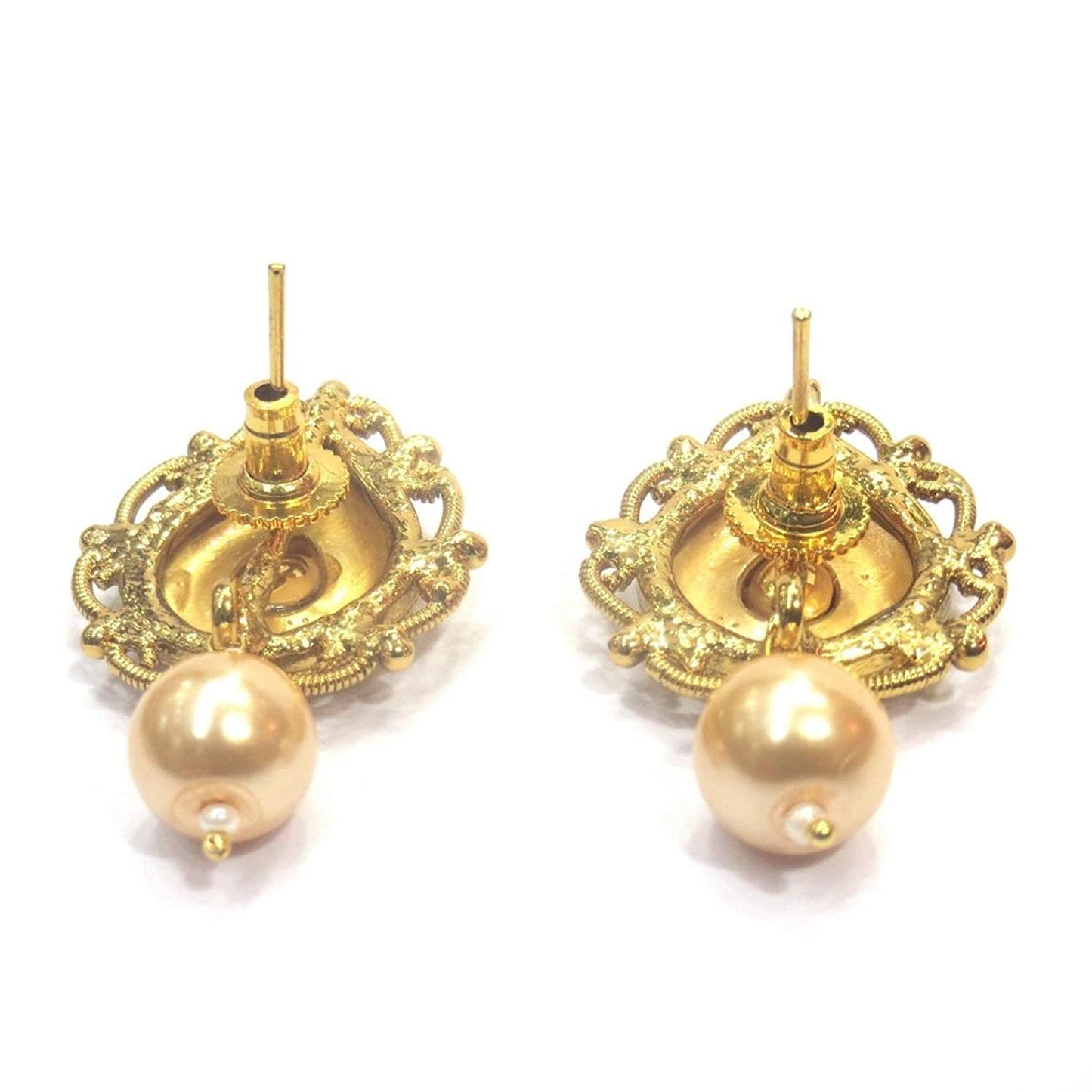 Jewelshingar Jewellery Antique Look Stud Earrings Earings For Women ( 37116-pe-studs )