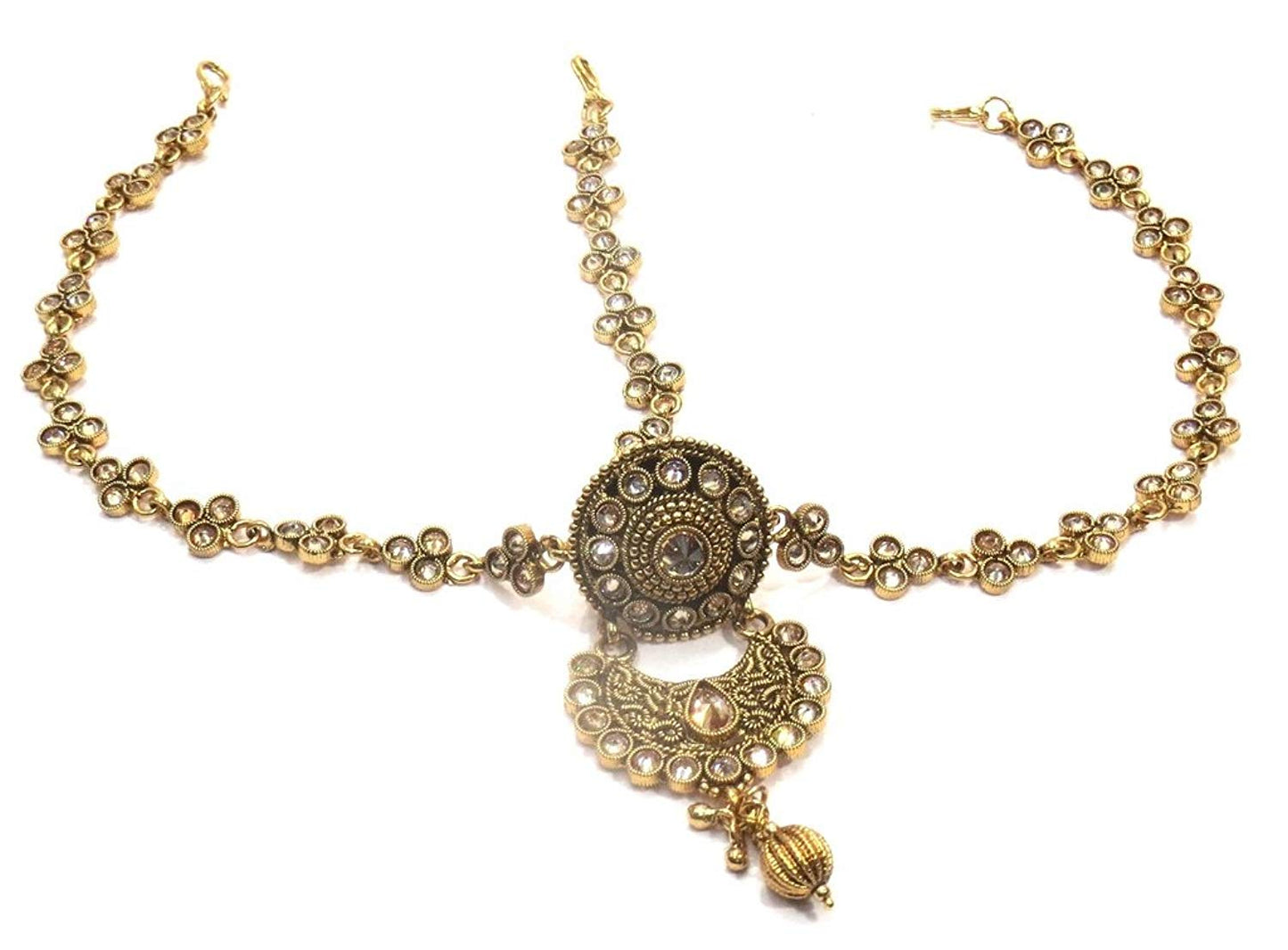 Jewelshingar Jewellery Fine Gold Plated Maangtikka Maathapatti For Women ( 35419-maangtikka-maathapatti )