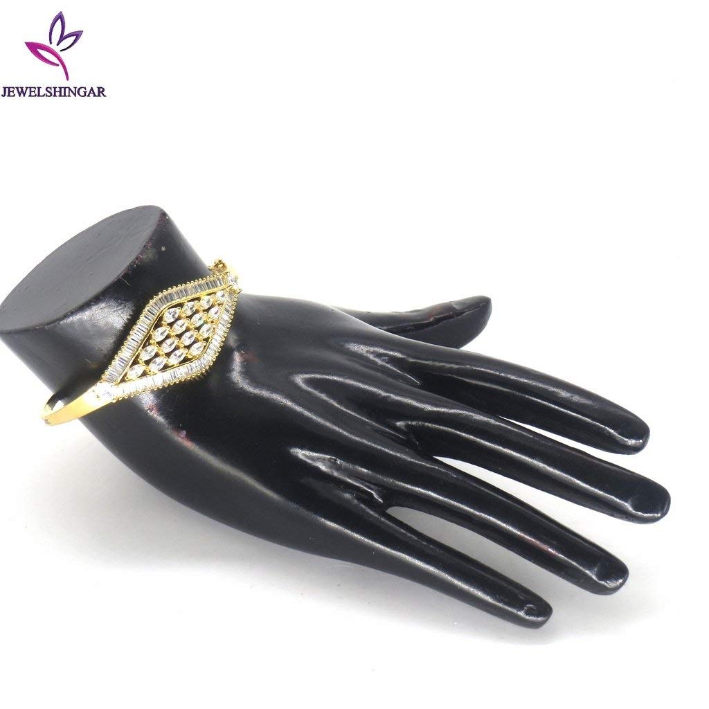 Jewelshingar Jewellery Shingar Jewellery Silver Gold Plated Bracelets for Women (45136-bcad)