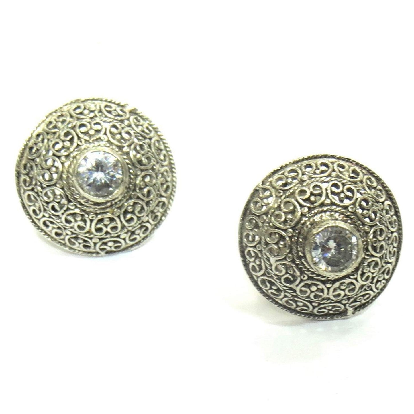 Jewelshingar Jewellery Exclusive 92.5 Sterling Silver Earrings For Girls ( 26697-ss-studs )