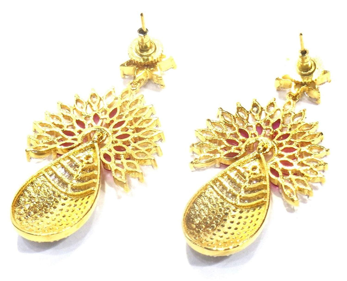 Jewelshingar Jewellery Shingar Jewellery Dangle & Drop Earrings For Women ( 42250-ead-ruby )