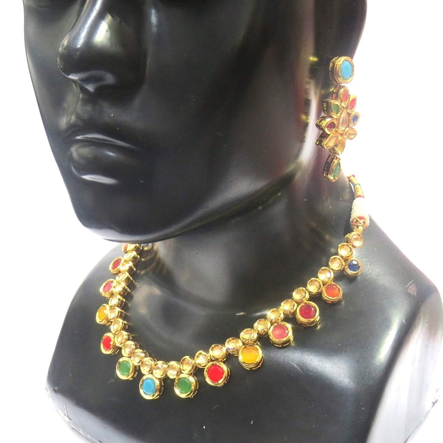 Jewelshingar Jewellery Fine Gold Plated Necklace For Women ( 36316-acs-multi )