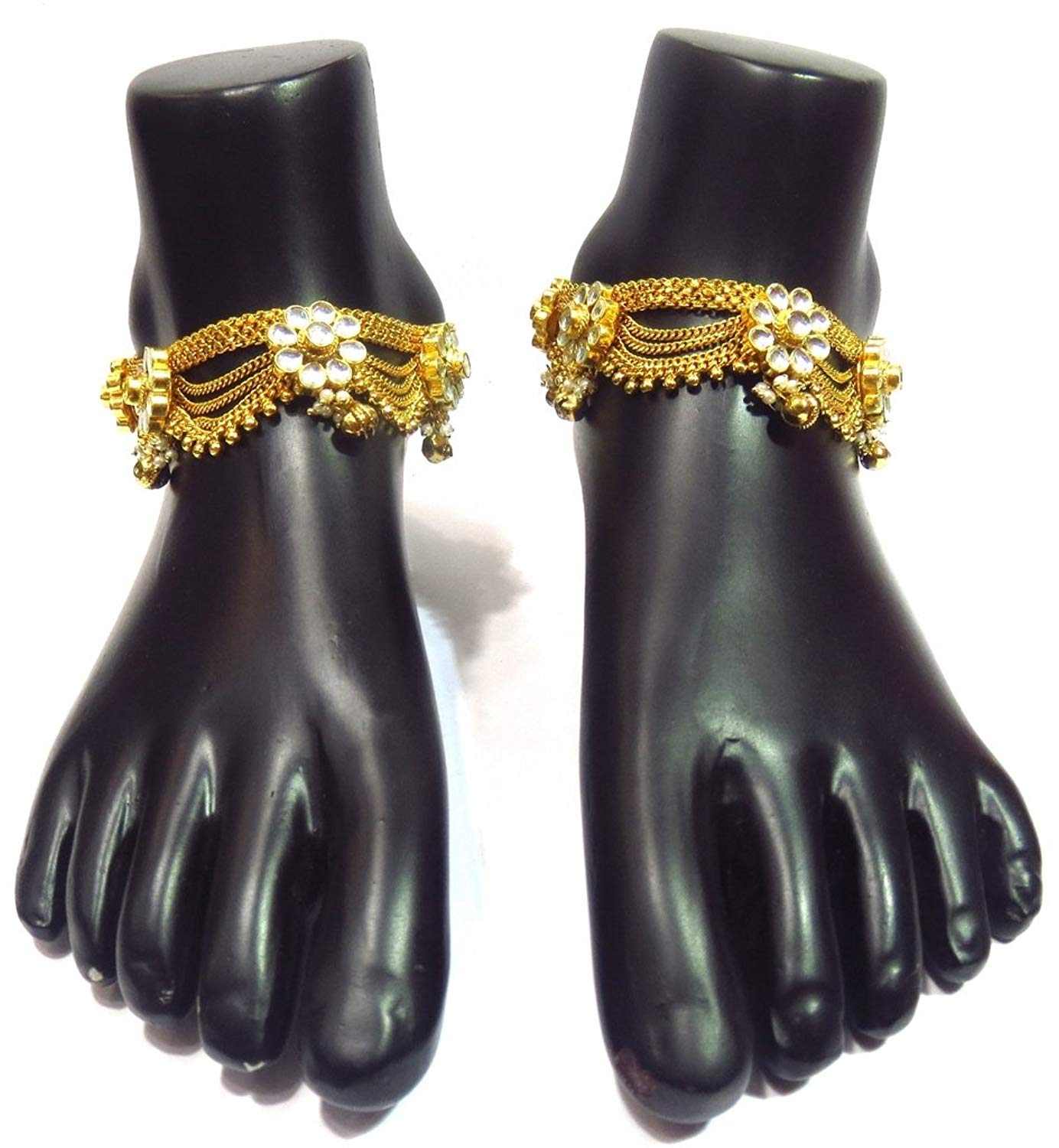 Jewelshingar Jewellery Exclusive Payal /Anklet /Pajeb For Women ( 33192-payal )