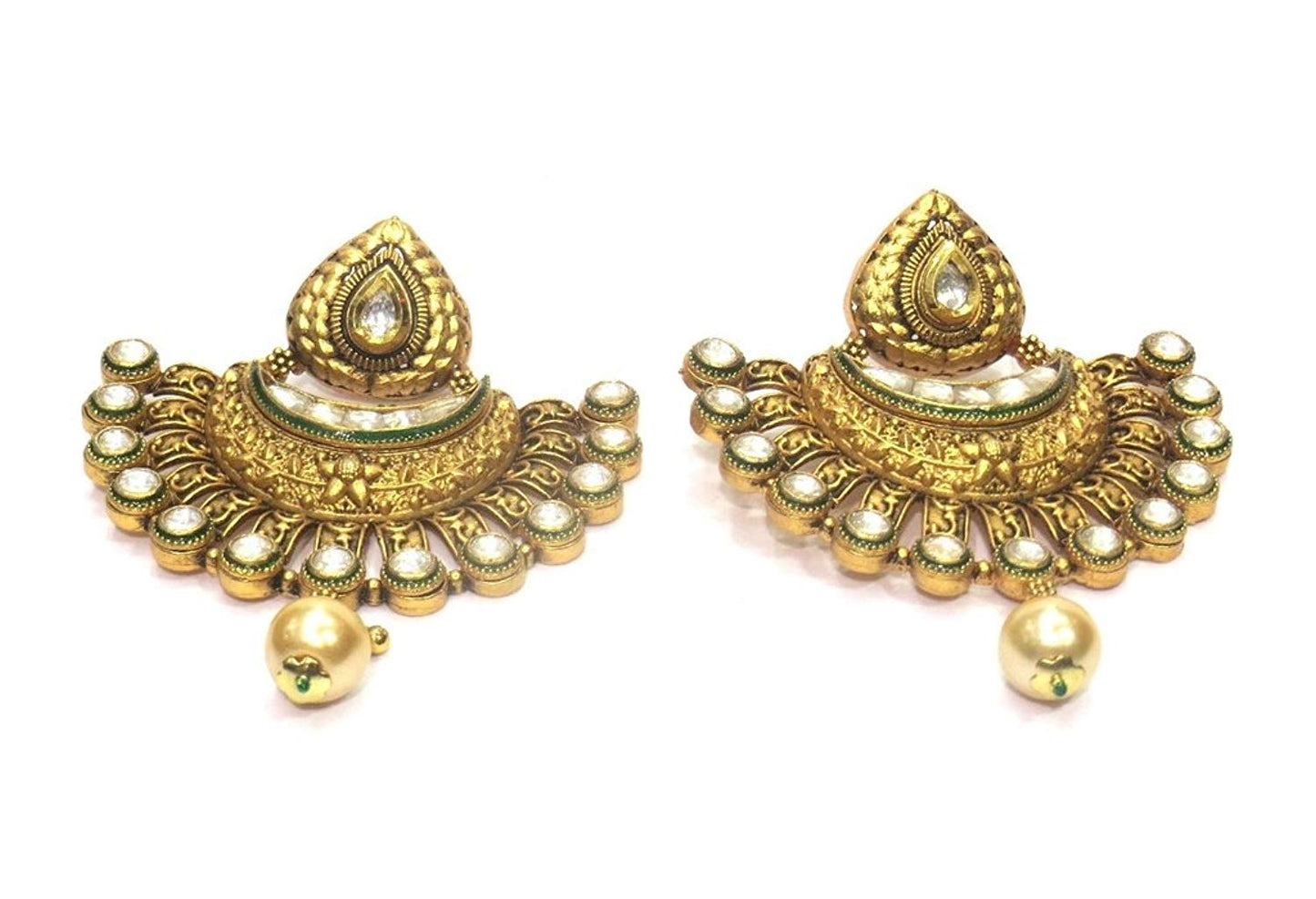 Jewelshingar Jewellery Antique Look Dangle & Drop Earrings Earings For Women ( 36995-pe )
