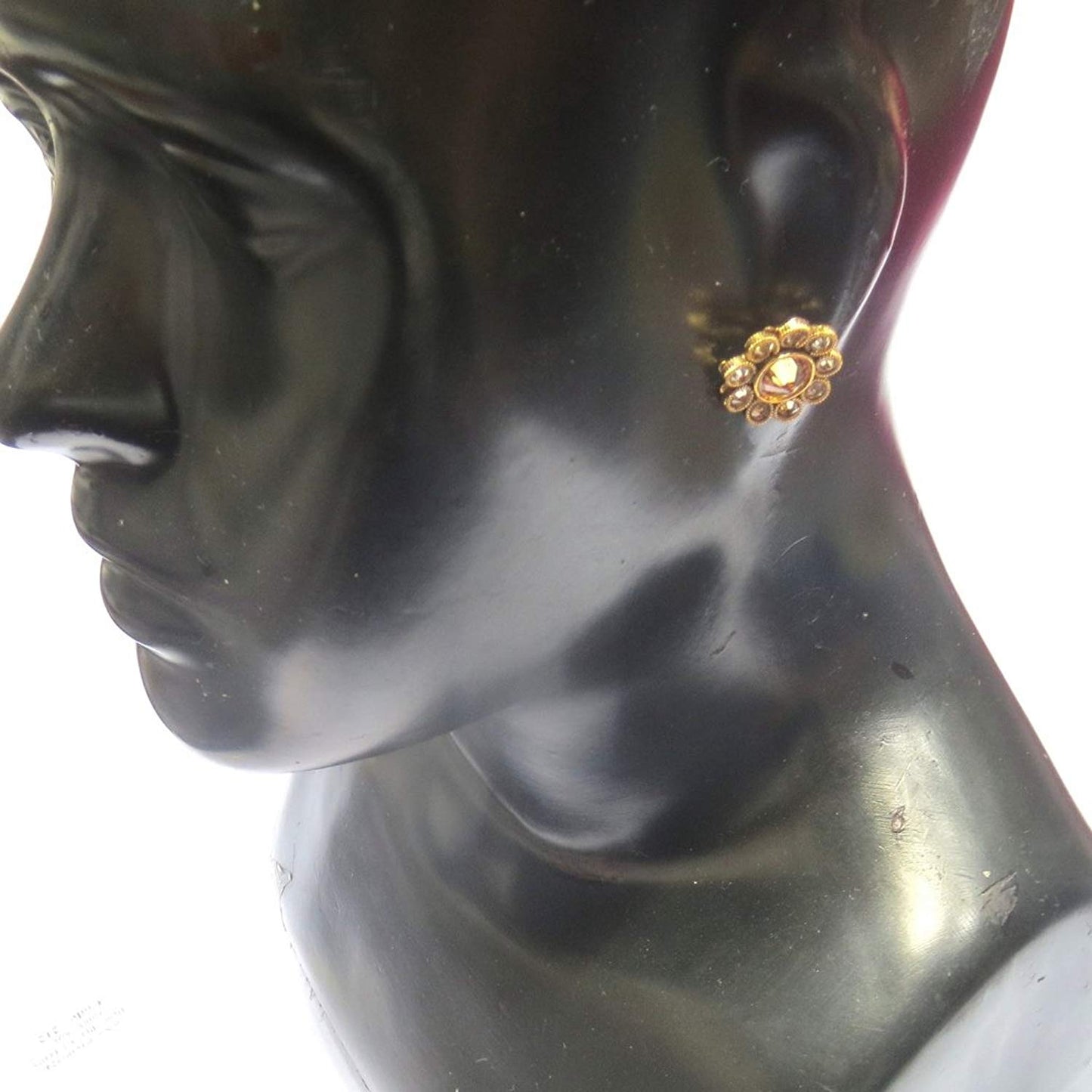 Jewelshingar Jewellery Gold Plated Gold Colour Earrings For Women (43576-pe-studs)