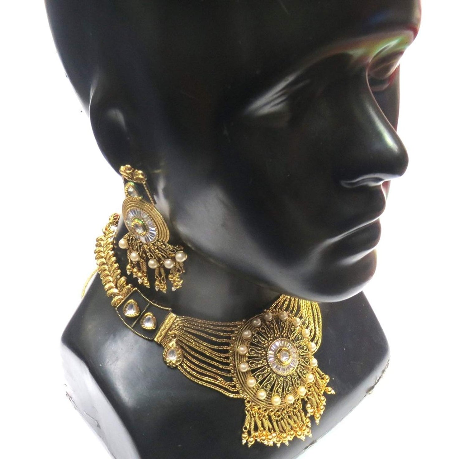 Jewelshingar Jewellery Fine Gold Plated Necklace For Women ( 36245-as )