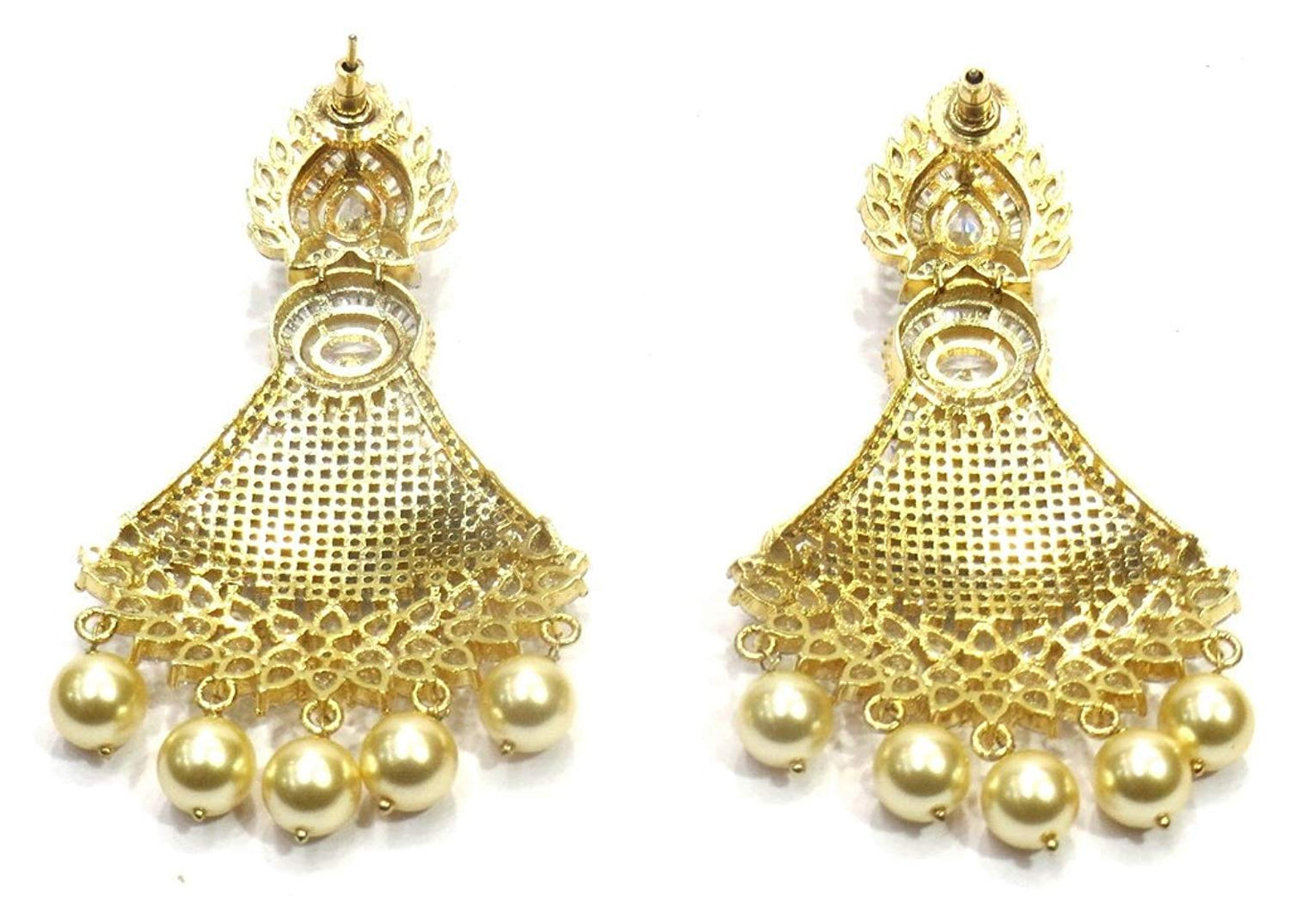 Jewelshingar Jewellery Fine Gold Plated Dangle & Drop Earrings For Girls ( 34228-ead )