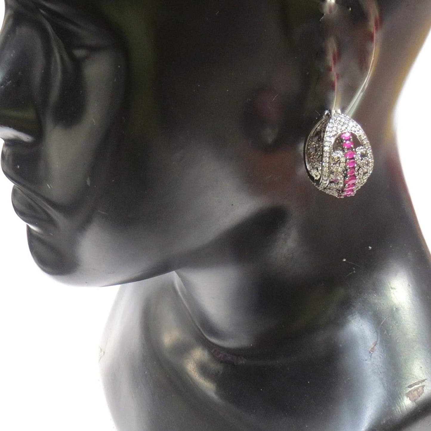 Jewelshingar Jewellery Shingar Jewellery Dangle & Drop Earrings For Women ( 42246-ead-victorian-ruby )