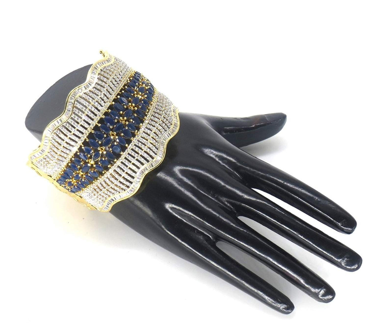 Jewelshingar Jewellery Shingar Jewellery Silver Gold Plated Bracelets for Women (45197-bcad)