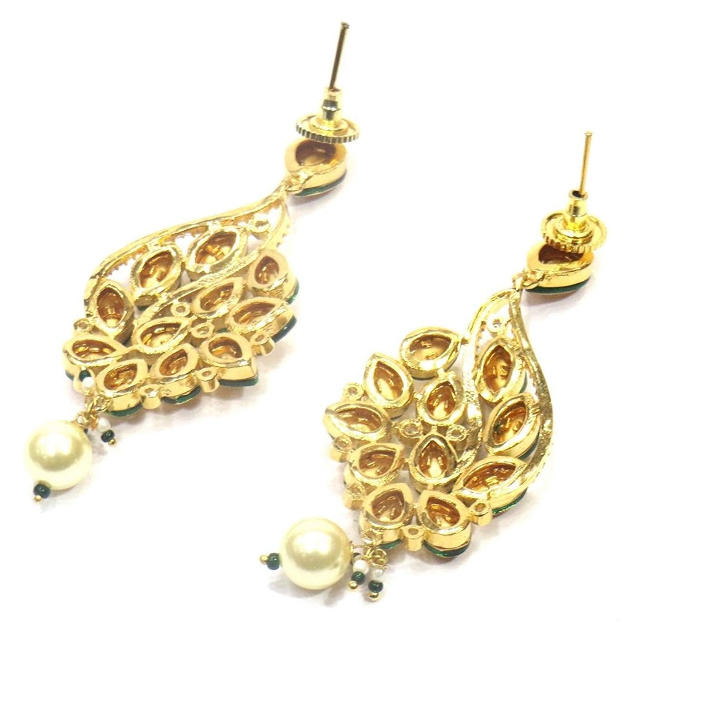 Jewelshingar Jewellery Fine Gold Plated Dangle & Drop Earrings For Girls ( 34822-ace )