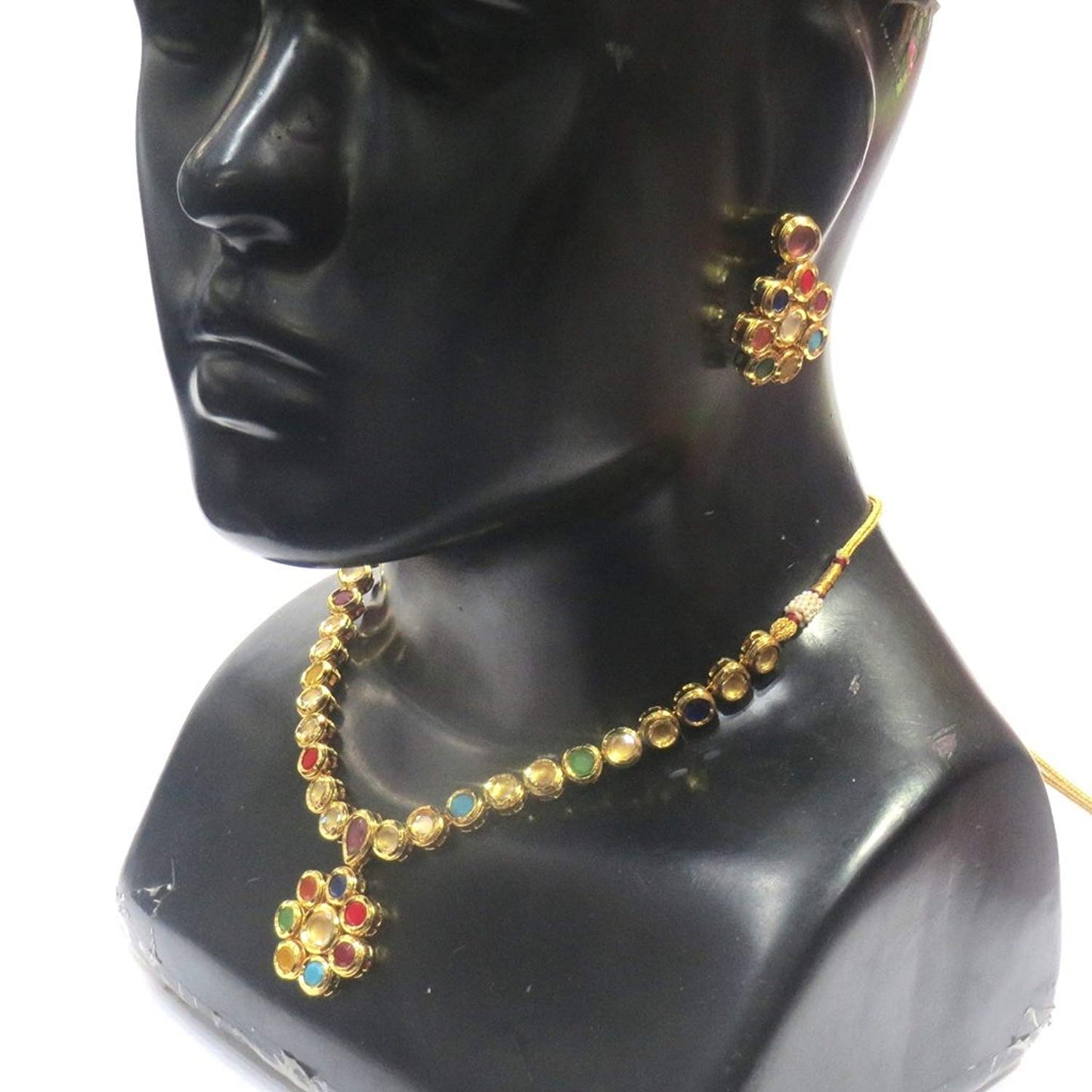 Jewelshingar Jewellery Fine Gold Plated Necklace For Women ( 36362-acs-multi )