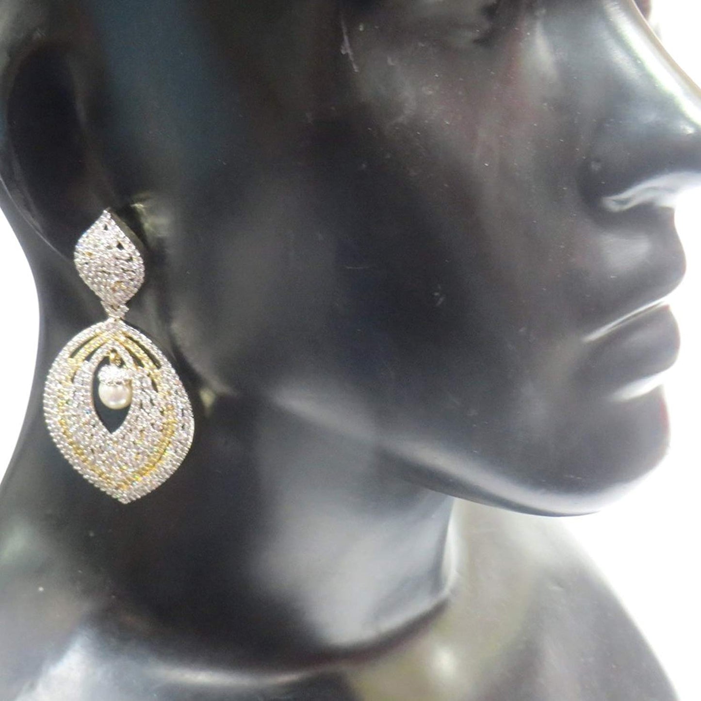 Jewelshingar Jewellery Fine Gold Plated Dangle & Drop Earrings For Girls ( 34305-ead )