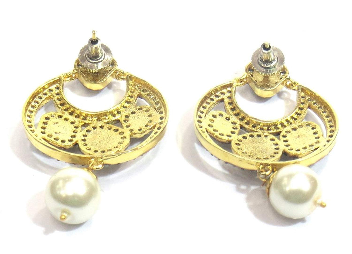 Jewelshingar Jewellery Fine Black Plated Dangle & Drop Earrings For Women ( 31871-pe-victorian )