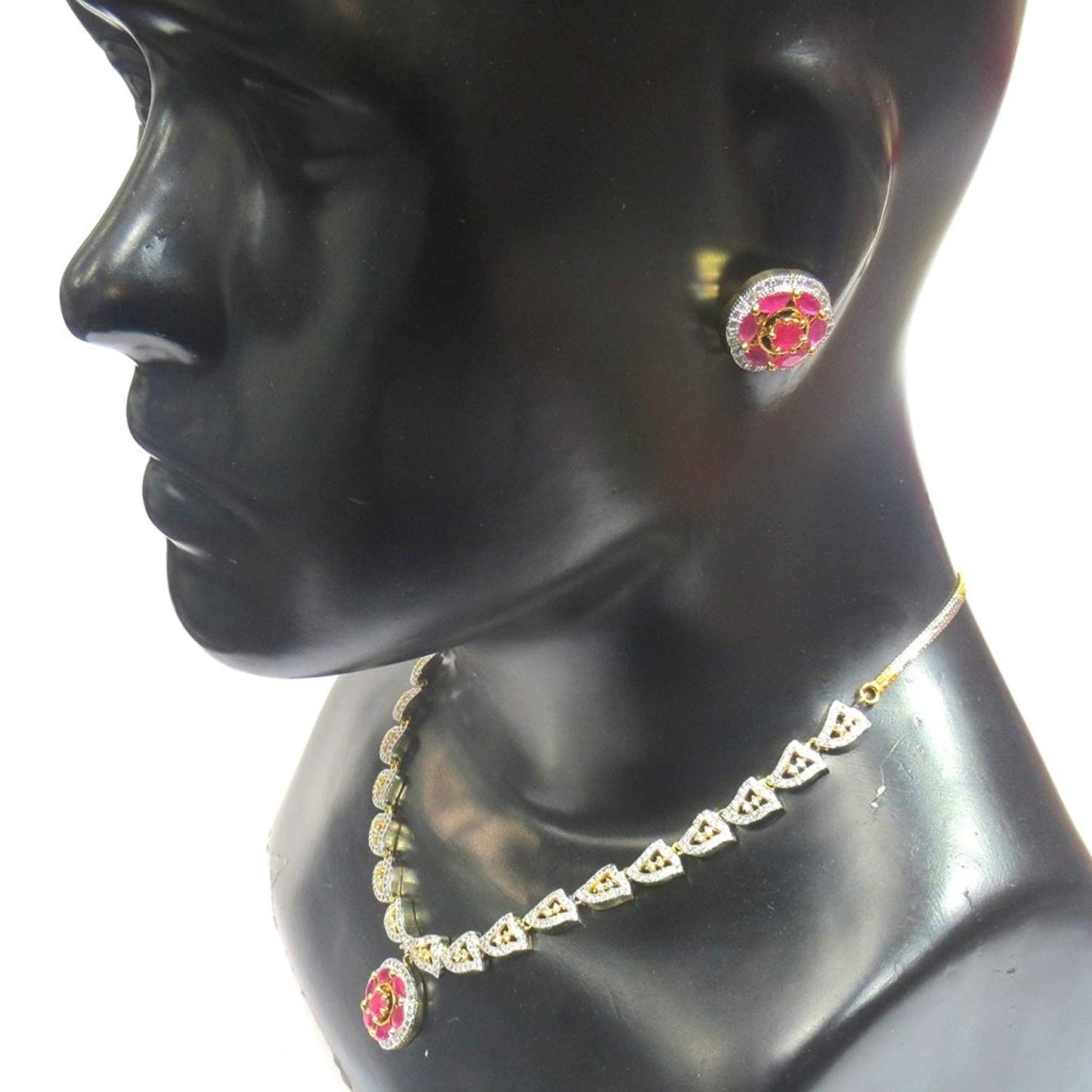 Jewelshingar Jewellery Fine Quality Choker Set For Women ( 33061-nad-ruby )