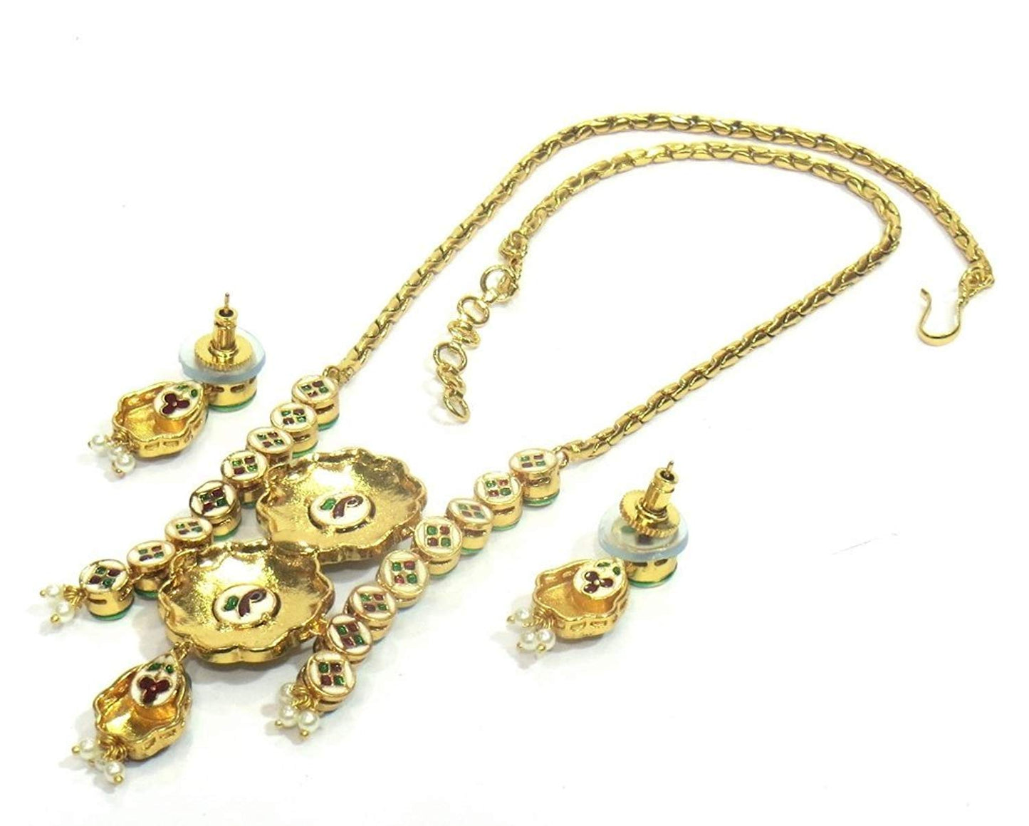 Jewelshingar Jewellery Fine Quality Gold Plated Pendant Set For Women ( 26162-acs )