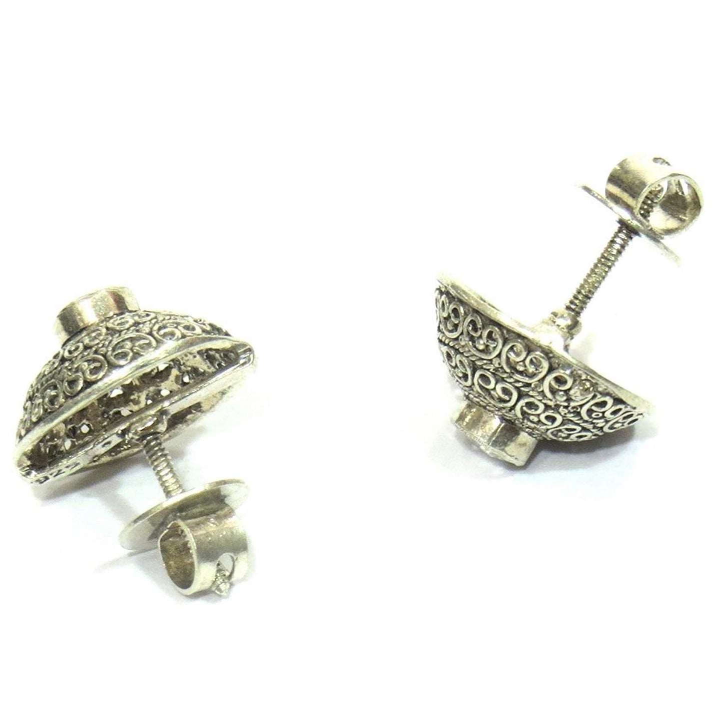 Jewelshingar Jewellery Exclusive 92.5 Sterling Silver Earrings For Girls ( 26697-ss-studs )