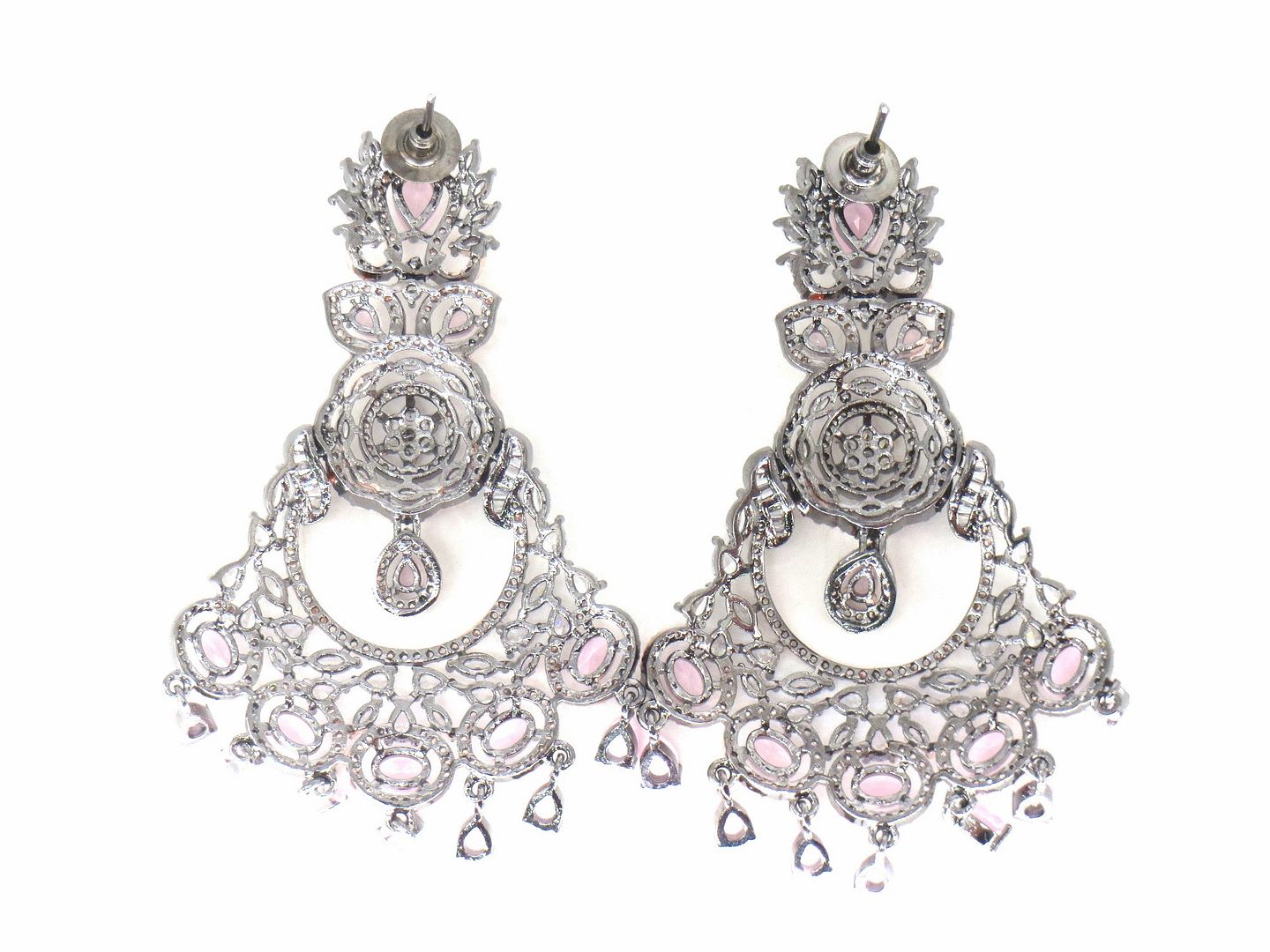 Jewelshingar Jewellery Victorian Plated Diamond Earrings For Women ( 62524EAD )