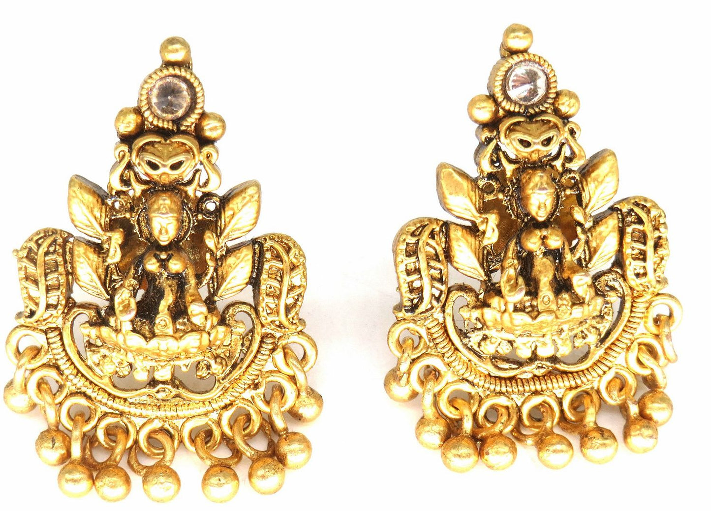 Jewelshingar Jewellery Gold Plated Diamond Earrings For Women ( 62545EAD )