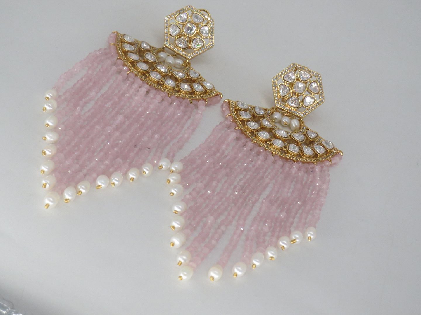 Jewelshingar Jewellery Gold Plated Diamond Earrings For Women ( 62617ACE )