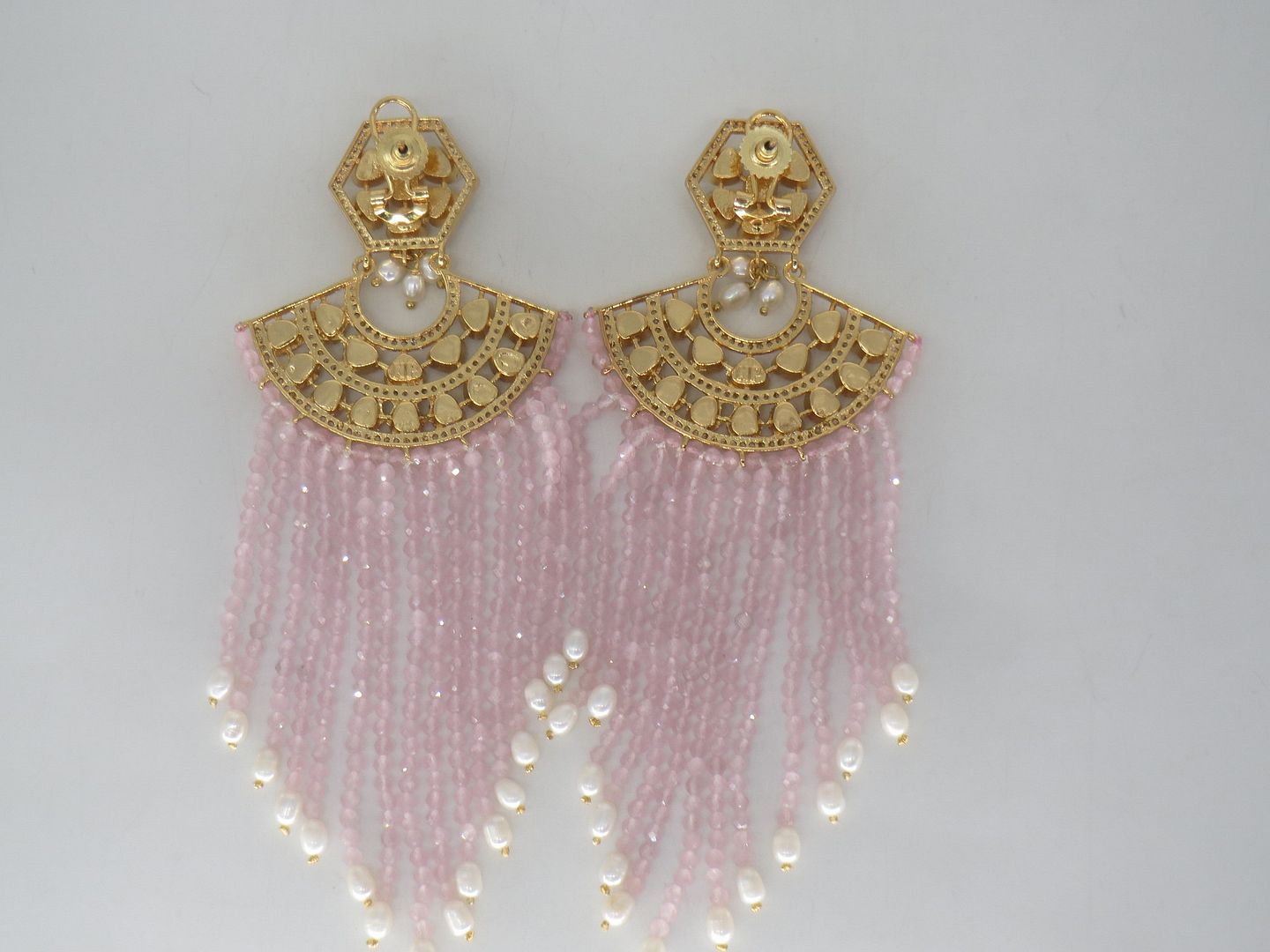 Jewelshingar Jewellery Gold Plated Diamond Earrings For Women ( 62617ACE )