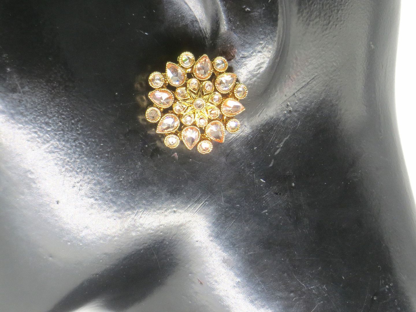 Jewelshingar Jewellery Gold Plated Diamond Earrings For Women ( 62718PES )