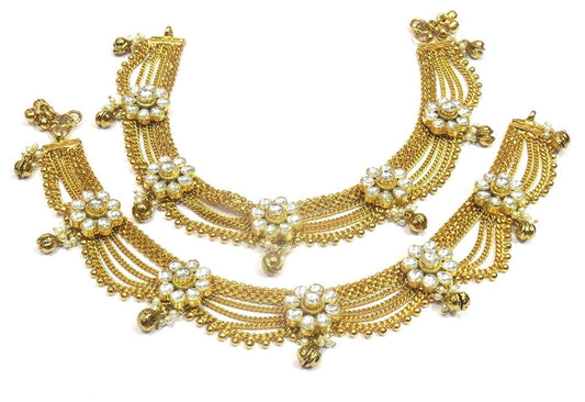 Jewelshingar Jewellery Exclusive Payal /Anklet /Pajeb For Women ( 33192-payal )