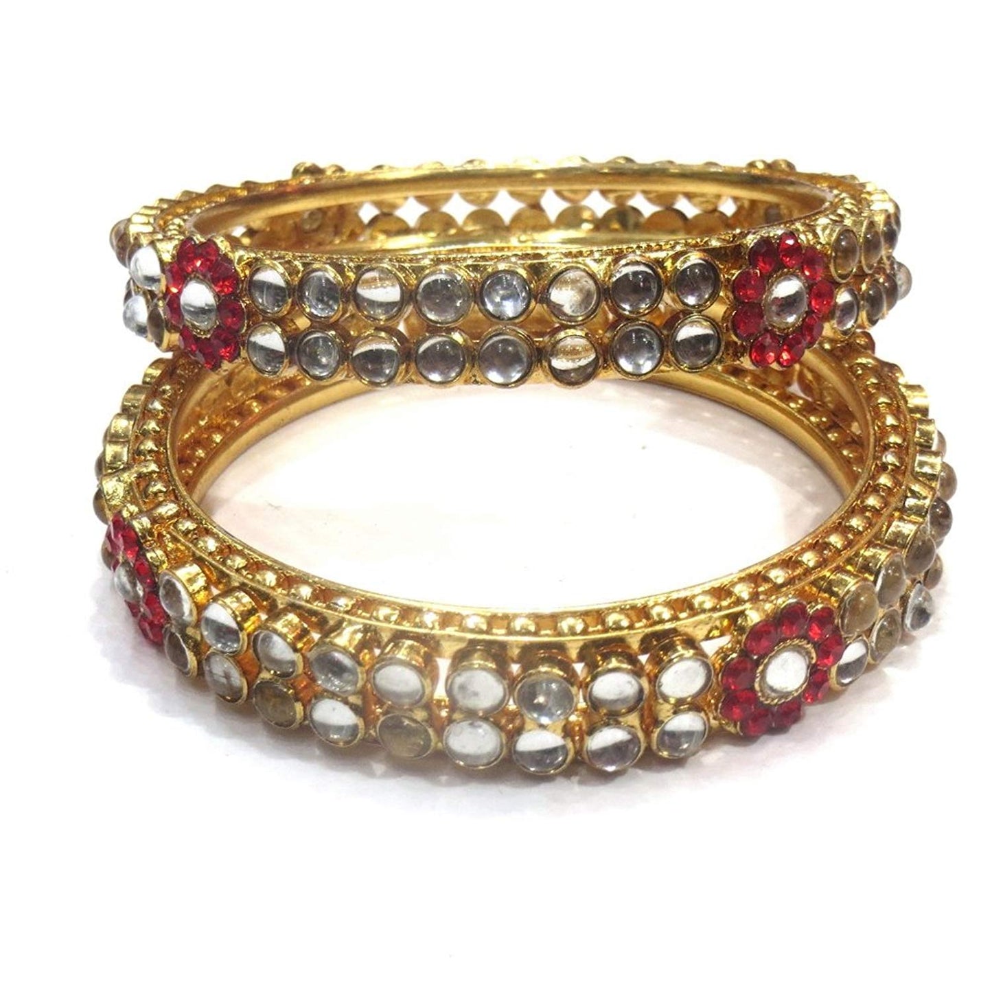 Jewelshingar Jewellery Fine Gold Plated Bangles Set For Women ( 36784-bc-p )