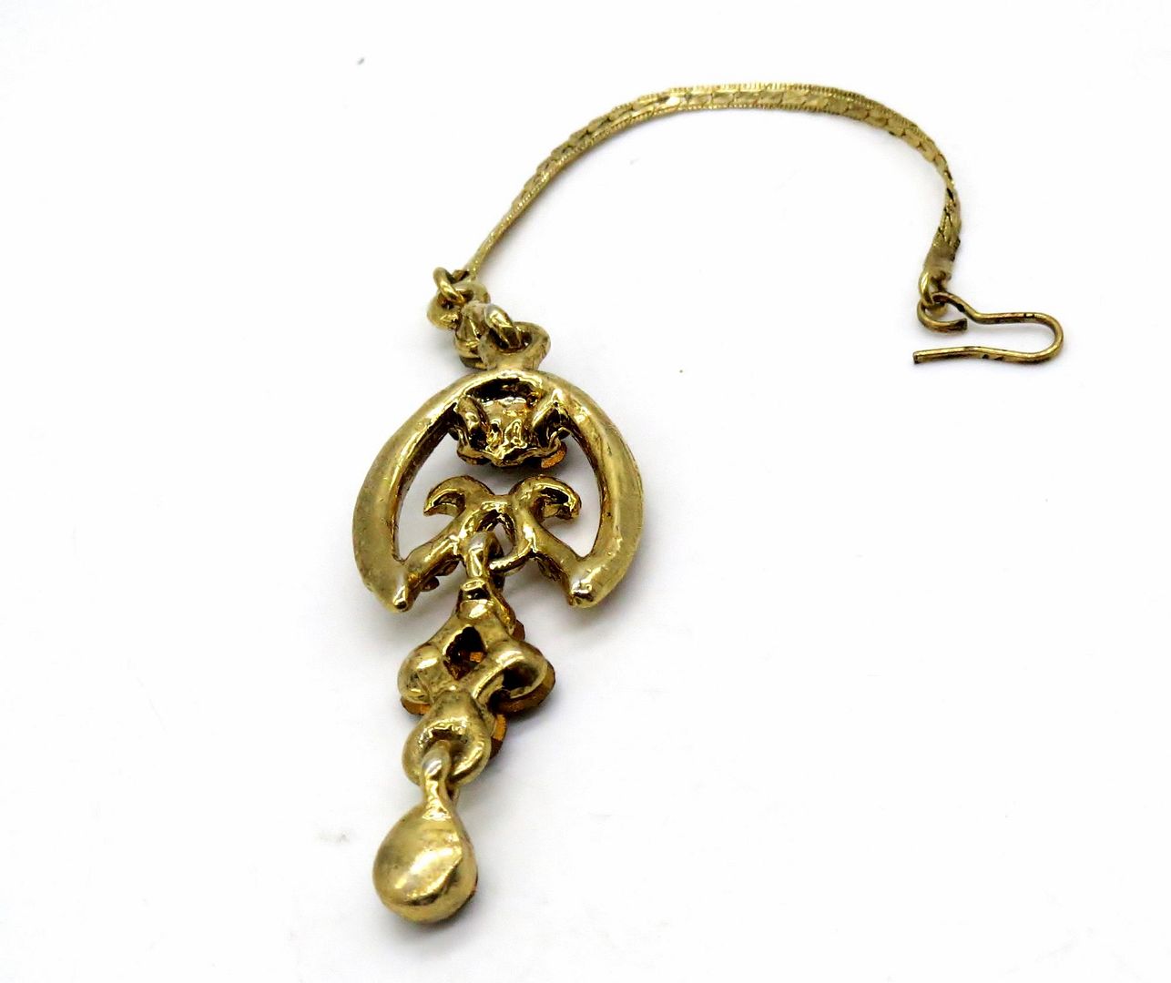 Jewelshingar Jewellery Gold Plated Zircon Maangtikka For Women ( 92265MTZ )