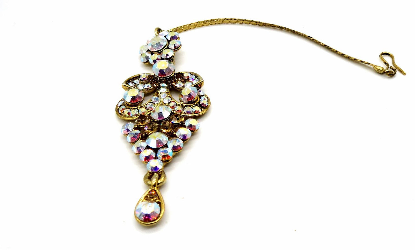 Jewelshingar Jewellery Gold Plated Zircon Maangtikka For Women ( 92283MTZ )