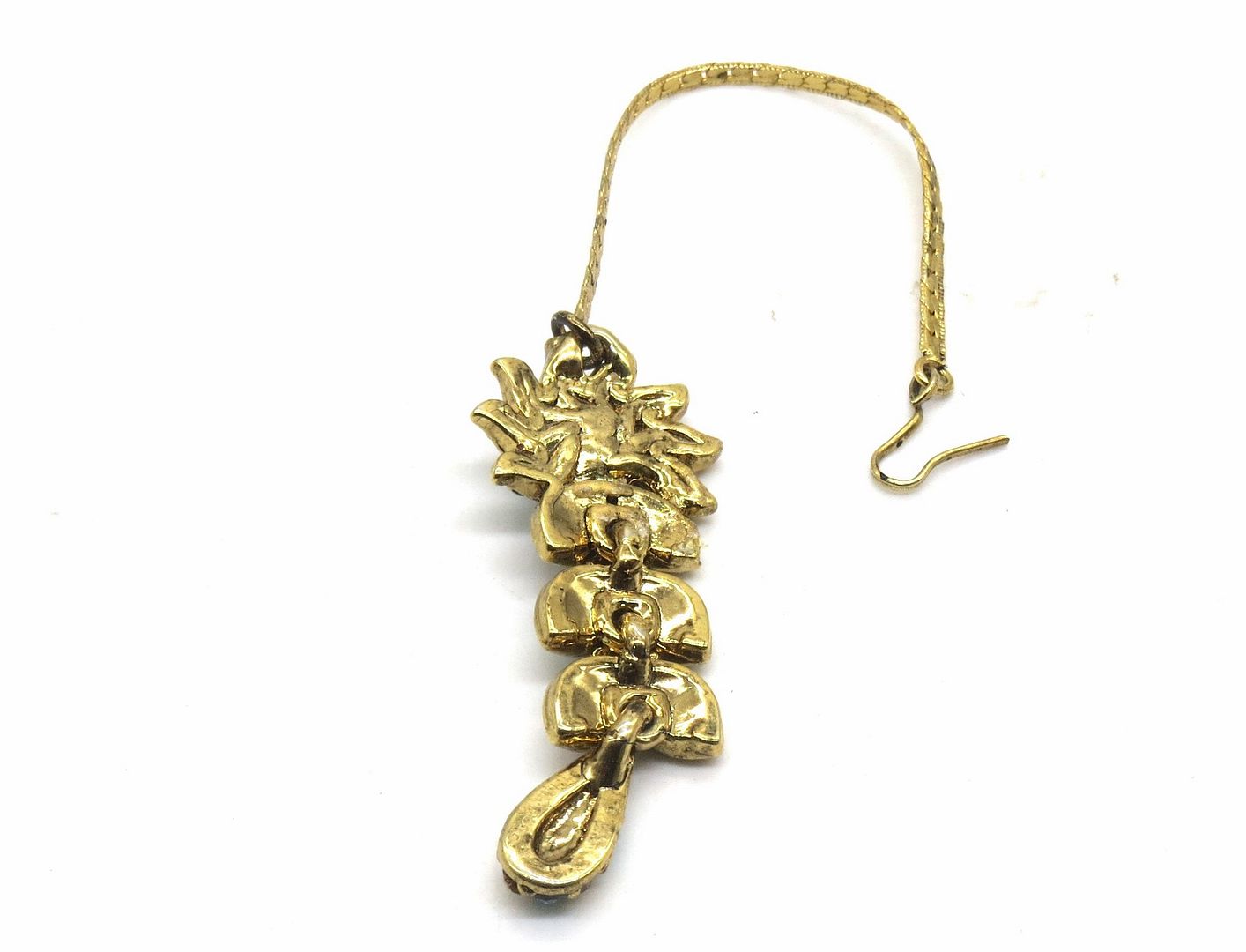 Jewelshingar Jewellery Gold Plated Zircon Maangtikka For Women ( 92370MTZ )