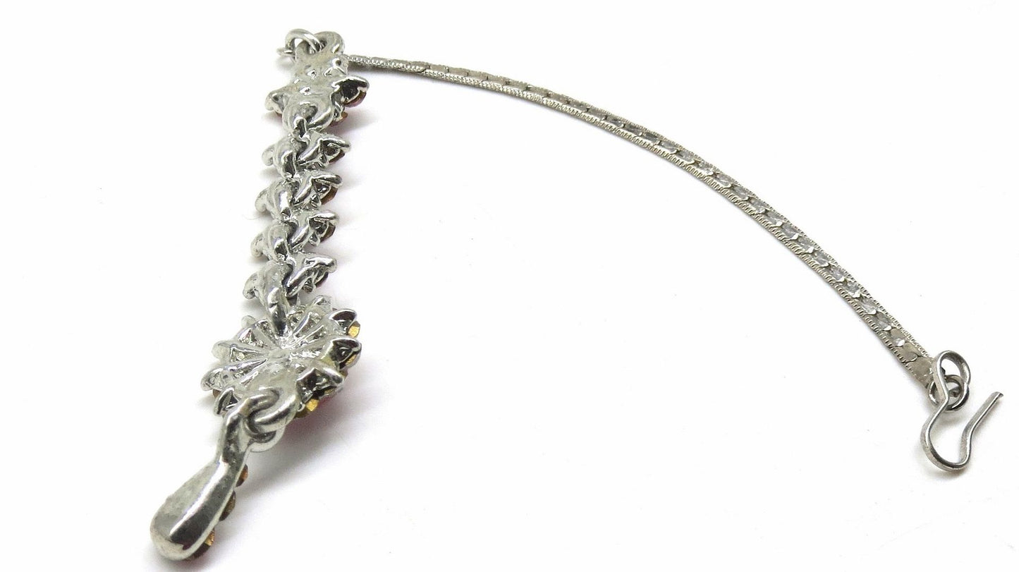 Jewelshingar Jewellery Silver Plated Zircon Maangtikka For Women ( 92445MTZ )