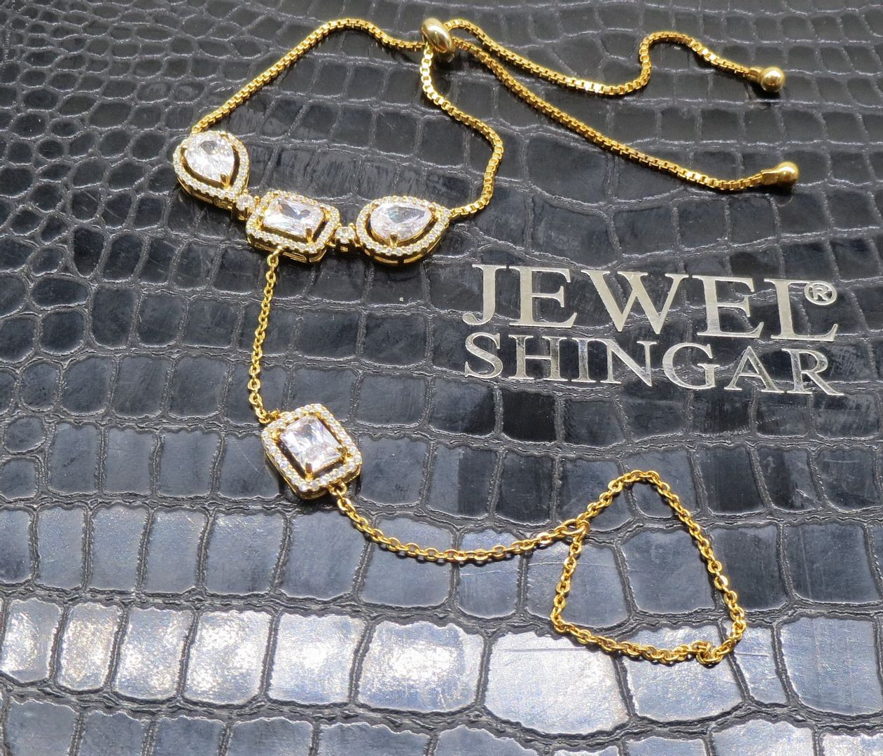 Jewelshingar Jewellery Gold Plated Hathphool For Women ( 92537CBH )