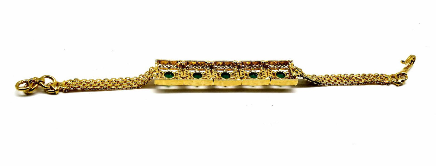 Jewelshingar Jewellery Gold Plated Diamond Bracelet For Women ( 92645CBD )