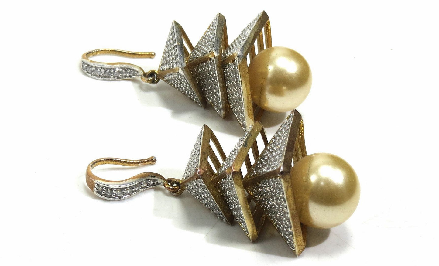 Jewelshingar Jewellery Gold Plated Diamond Earrings For Women ( 92979EAD )