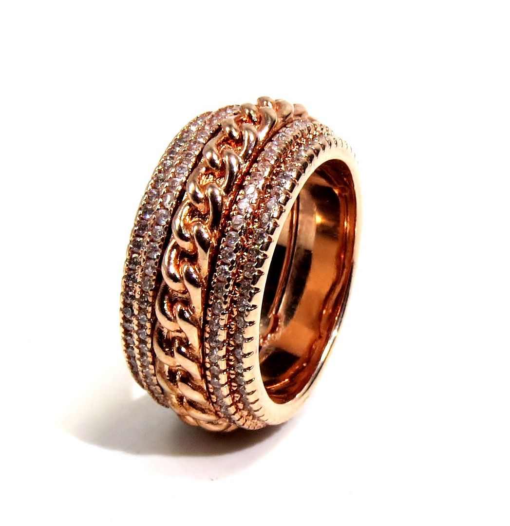 Jewelshingar Jewellery American Diamond Clear Colour Size 13 Gold Plated Ring For Girls ( 93053RIN )