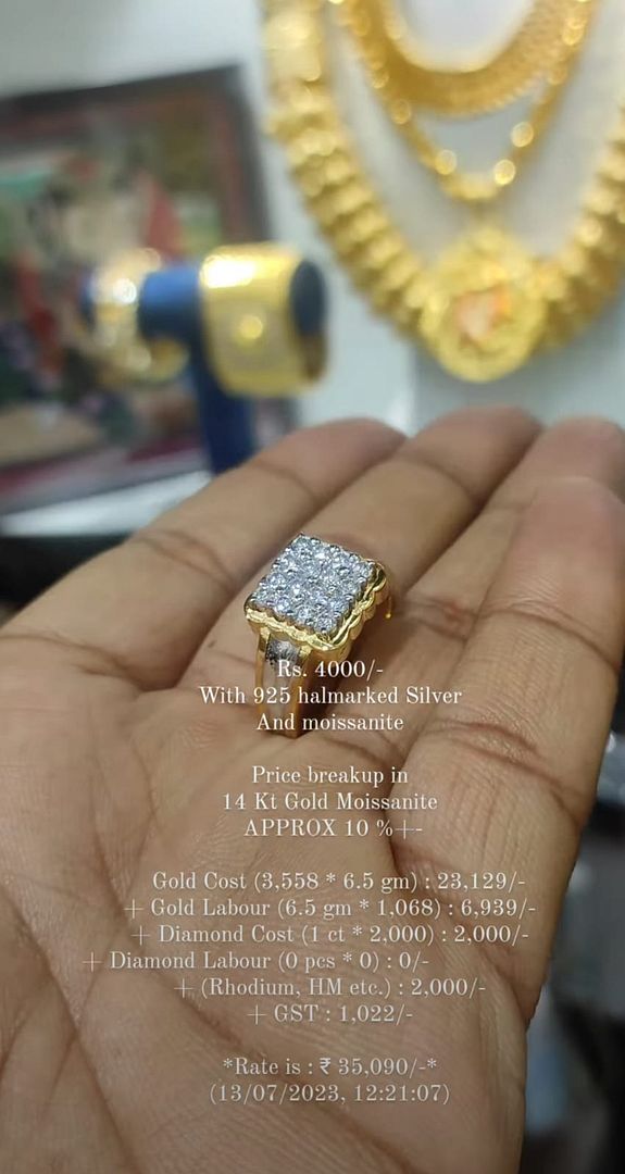 Moissanite Ring By Chokerset MDR6048