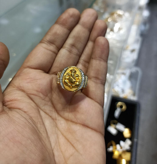 Ring Size 24 By Chokerset In Gold Forming GFGR6713