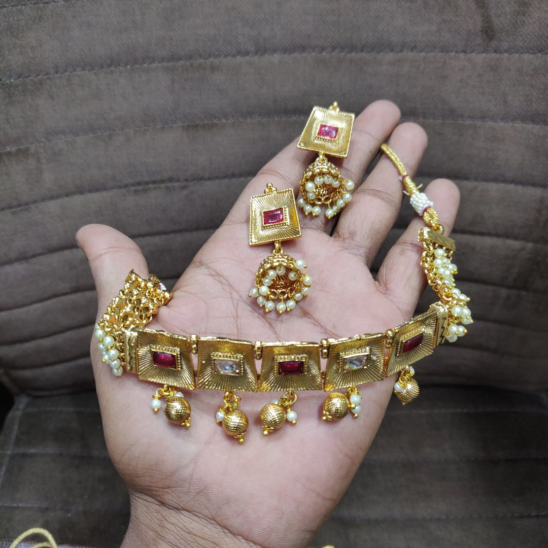 Polki Neklace Set By Chokerset PKNS1016