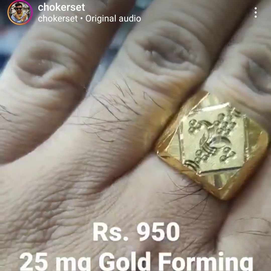 Gold Forming Ring By Chokerset GFGR5009